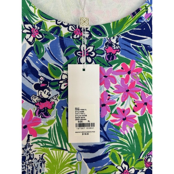 Disney Parks Top LILLY PULITZER Dreamin Size XL Shirt Minnie Mouse Daisy Resort - Picture 9 of 9